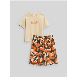 Набор детский для мальчиков ((1)футболка и (2)шорты) Aswa