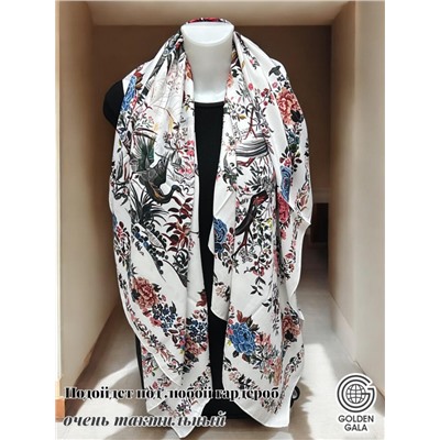 Платок шелковый большой "Парижанка" Арт 2428/20