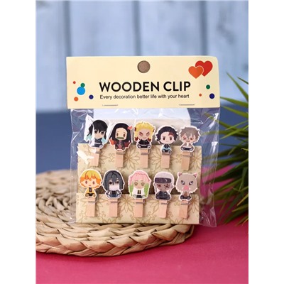 Прищепки "Anime friends", mix color