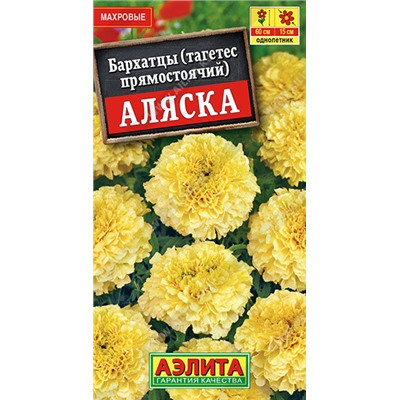 1129 Бархатцы Аляска прямостоячие 0,3гр