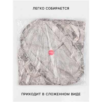 Корзина для белья Доляна «Узор», 35×42 см, бежевая