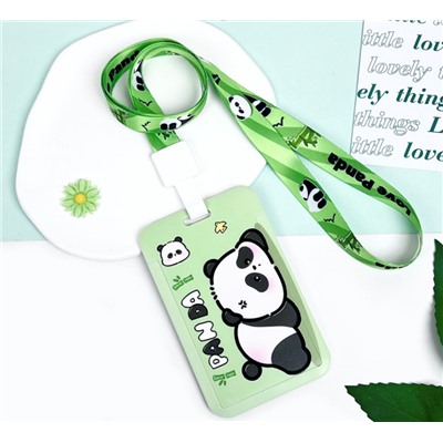 Футляр для карт на ленте "Panda is resting"