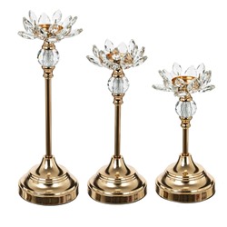 Набор из 3-х подсвечников, L25,5 W16 H18 см