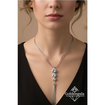 Украшение на шею цепочка длинная с кулоном П21 Арт 2145/1