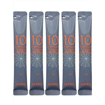 MASIL Маска для волос восстанавливающая / 10 Premium Repair Hair Mask Masil, 10 шт. x 12 мл