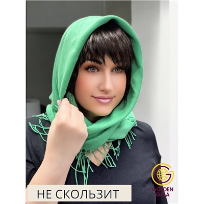 Платок с кистями однотонный Арт: В749/03