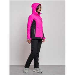 Горнолыжный костюм женский зимний розового цвета 03327R