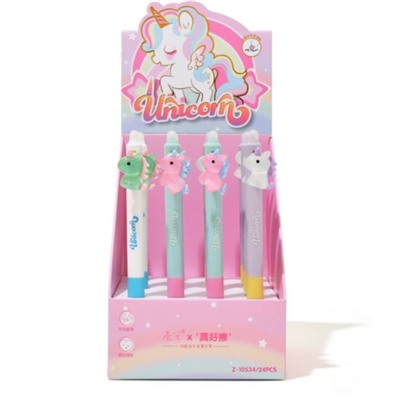 Ручка пиши-стирай "Cute unicorn", mix, шоу-бокс 24 шт.