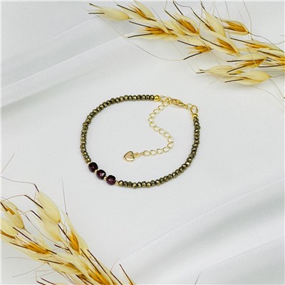 Радуга Самоцветов Браслет из Пирита и Граната