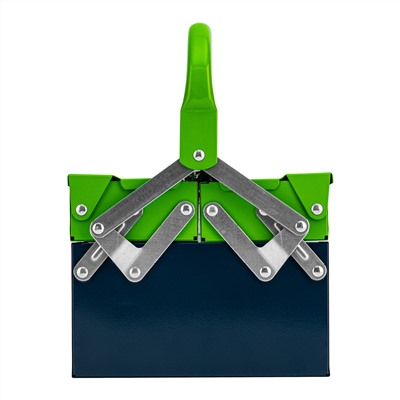 Ящик для инструмента, 430 х 200 х 160 мм, три секции, металлический Сибртех