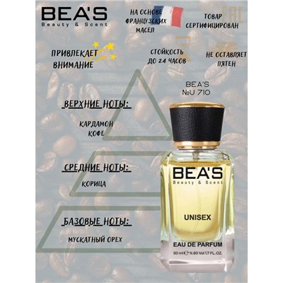 Beas U710 Kilian Intoxicated edp 50 ml, Парфюм унисекс Beas U710 создан по мотивам аромата Kilian Intoxicated