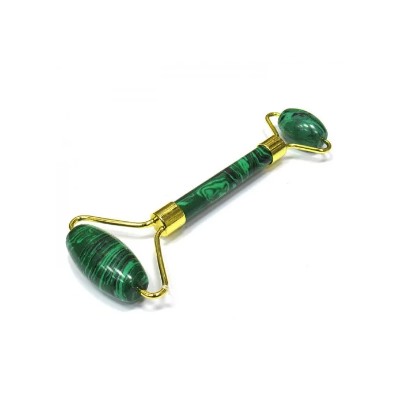 MAS5=2 Массажер для лица из натурального камня Малахит 14 х 5,5 см