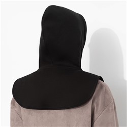 Капор-капюшон из хлопка, Слишком модно не бывает (чёрный)