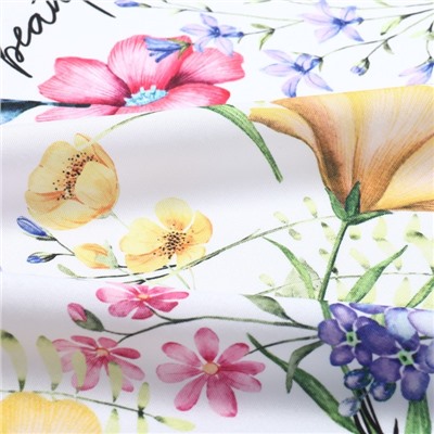 Скатерть Доляна "Make all things beautiful" 145х220 см, 100% п/э