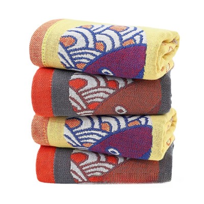 Zhiyang's new Avi bamboo cotton bubble fish gauze facial napkin soft, breathable water absorption, wipe facial towel price wholesale