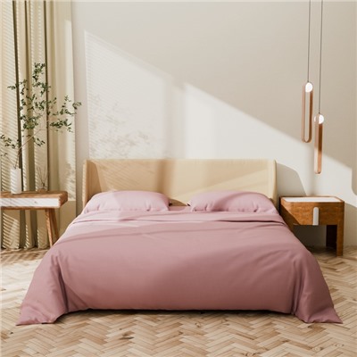 Постельное бельё Этель 1,5 сп Pink rose 143х215, 150х70+3-2 шт, мако-сатин, 114г/м2