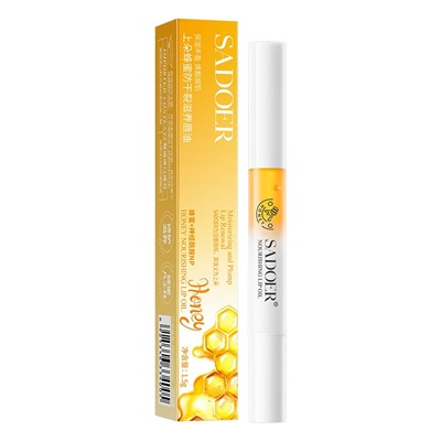 Питательное масло для губ с экстрактом мёда SADOER, 1,5 мл