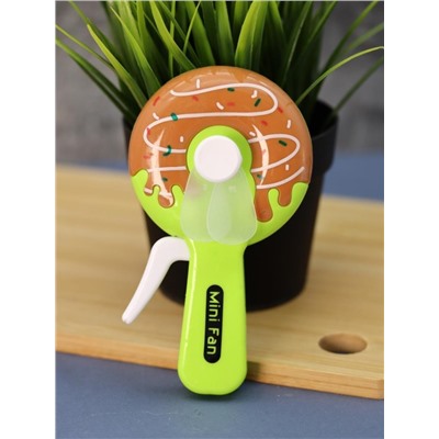 Портативный механический ручной вентилятор «Bagel», mix, шоу-бокс 24 шт.