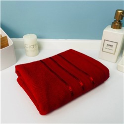 Полотенце махровое 50*80см "Comfort" цвет вишневый 04-088, плотность 300гр/м2 TJ, с петелькой-подвесом
