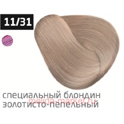OLLIN PERFORMANCE 11/31 специальный блондин золотисто-пепельный 60мл Перманентная крем-краска для во