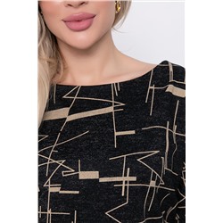 Платье "Франсуаза" (черный меланж) П8794