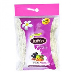Фруктовое мыло в мочалке с йогуртом Panatip 75 гр