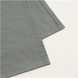 Простыня 1.5 спальная SL Home Cotton, 160×245 см, тёмно-зелёная, жатый хлопок