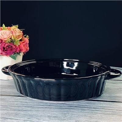 142-121 Овальное блюдо для запекания 28см в под.уп.(х12)Фарфор