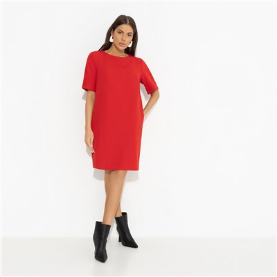 Платье с карманами, Виртуальные будни (red)