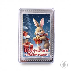 Поздравляем с Новым годом "зайка с подарками" (140 гр)