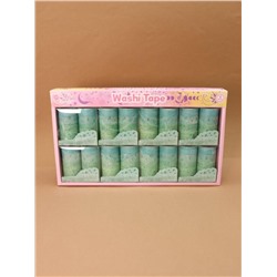 Набор декоративного скотча 10 шт. "Night magic", green, шоу-бокс 8 шт.