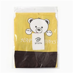 Фартук детский Этель Bear 44*60см, цв. желтый, 100% п/э