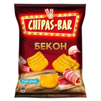 Снэки  CHIPAS BAR со вк.бекона 50гр