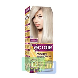 Крем-краска для волос ECLAIR тон 9.1 - Пепельный, с маслами OMEGA 9, 150 мл