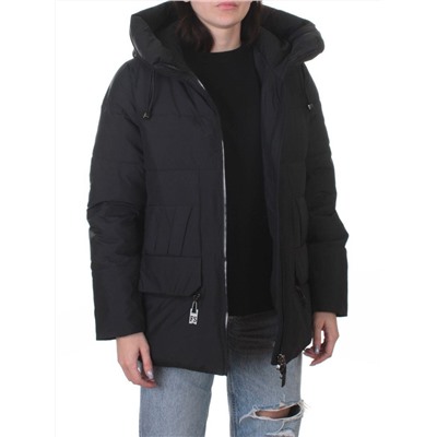 M-M05 BLACK Куртка зимняя женская (150 гр. холлофайбер)