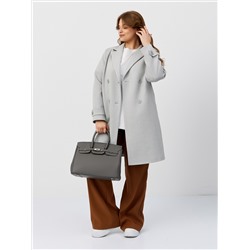 Пальто женское демисезонное 25570 (сильвер/ёлочка)