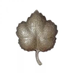 Декоративная тарелка, Decorative Brass Golden Fancy Angoor Patta Pattern Plate, произв. MOZO HUB