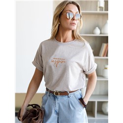 Футболка из премиального хлопка с авторским принтом