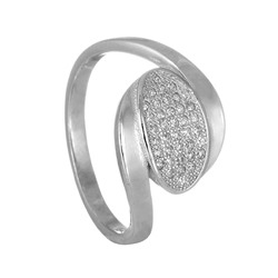 Кольцо 'Лина' с фианитами ТФКВ.140ФТ-
