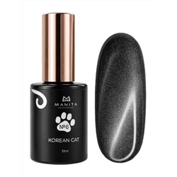 Manita Professional Гель-лак для ногтей с эффектом кошачьего глаза / Korean Cat №06, 10 мл