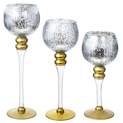 GAEM Набор из 3-х подсвечников, L35 W12 H40 см