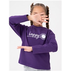 Лонгслив детский "Хэппи" фиолет