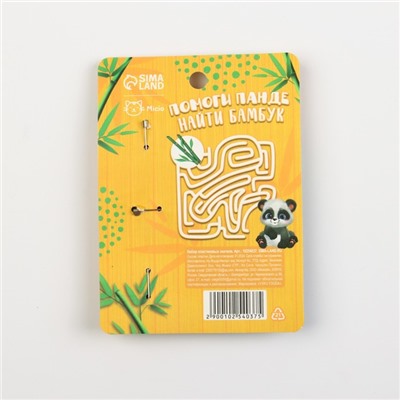 Значки пластиковые «Панда», набор 3 шт., 3×2 см