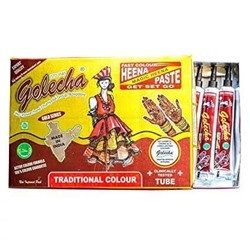 Мехенди: коричневая хна для рисования (10 тюб), Mehandi Tube Brown, произв. Golecha
