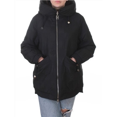 A05 BLACK Куртка стеганая зимняя женская (150 гр. холлофайбер)