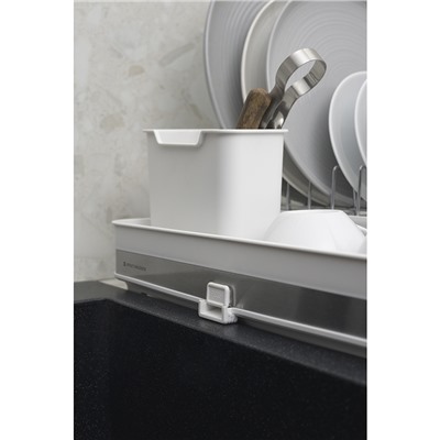 Сушилка для посуды Atle раздвижная большая, белая