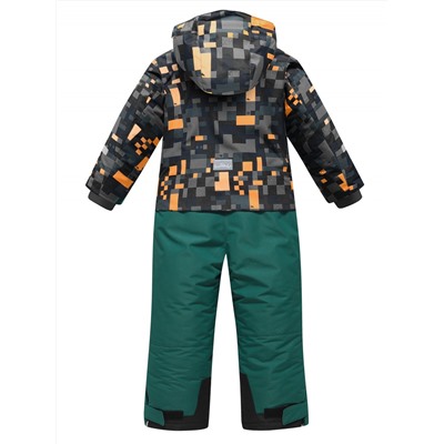 Комбинезон подростковый зимний для мальчика оранжевого цвета 9407O