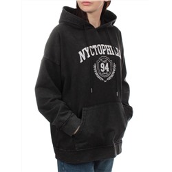 T312 BLACK Худи женское (90% хлопок, 10% полиэстер)