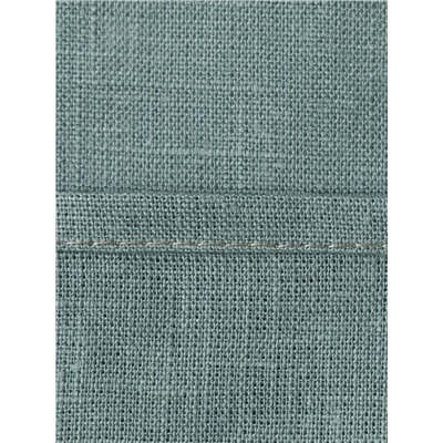 Комплект штор для кухни Этель Linen collection, 145×180 см - 2 шт., зелёный, 100% лён 170 г/м²