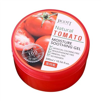 Jigott Увлажняющий успокаивающий гель с экстрактом томата / Natural Tomato Moisture Soothing Gel, 300 мл